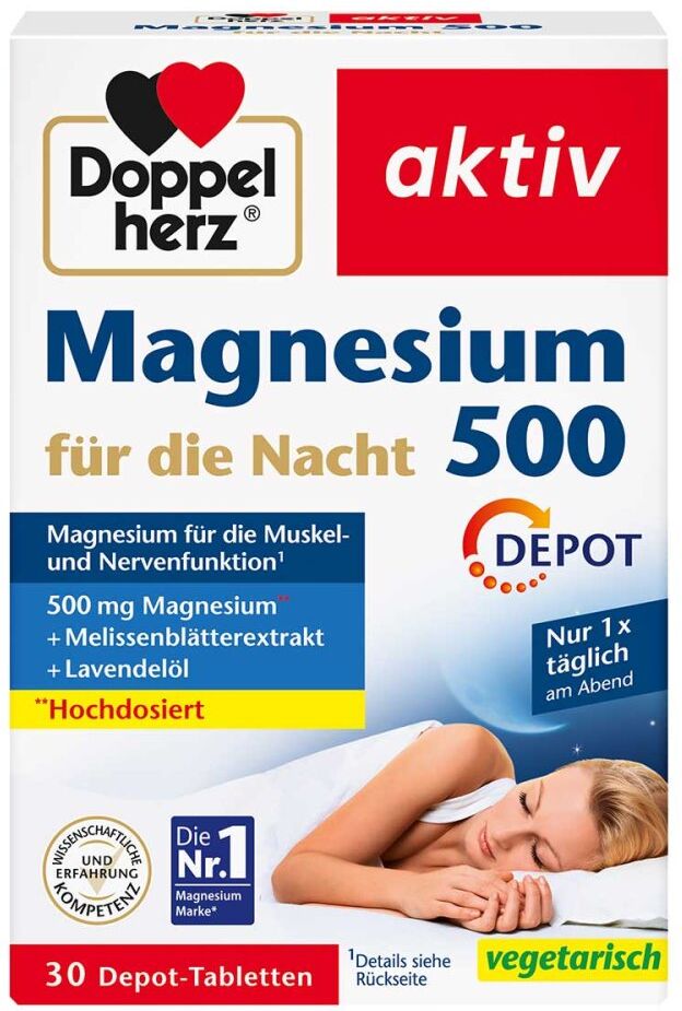 Doppelherz Magnesium 500 für die Nacht Tabletten