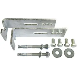 ACO Montageset Befestigung für Betonlichtschacht, Standard, 2 Winkel,Betonwand,Stahl verzinkt