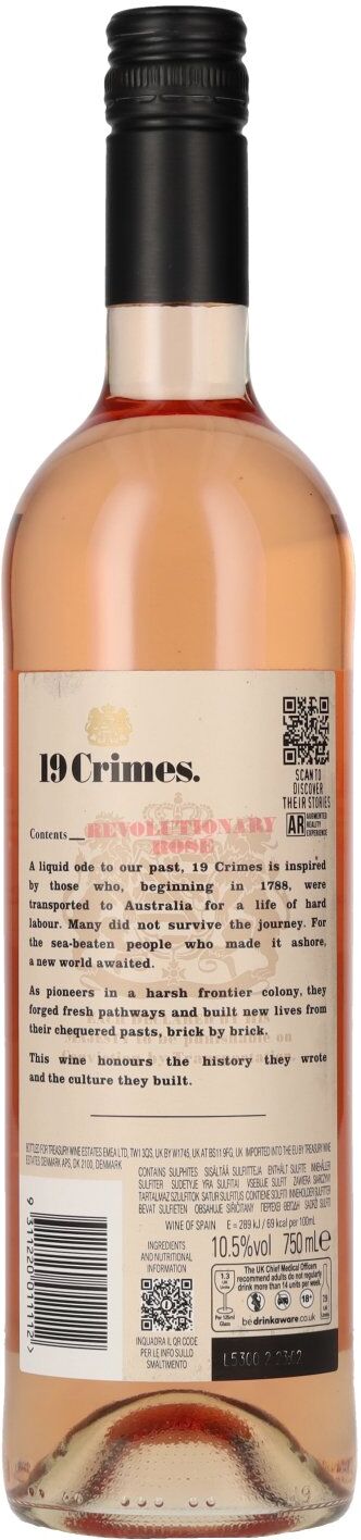 19 Crimes Revolutionary Rosé 10,5% Vol. 0,75l