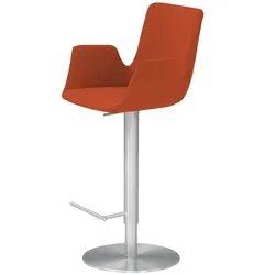 Barhocker  MyHelios , orange , Maße (cm): B: 52 T: 35.0