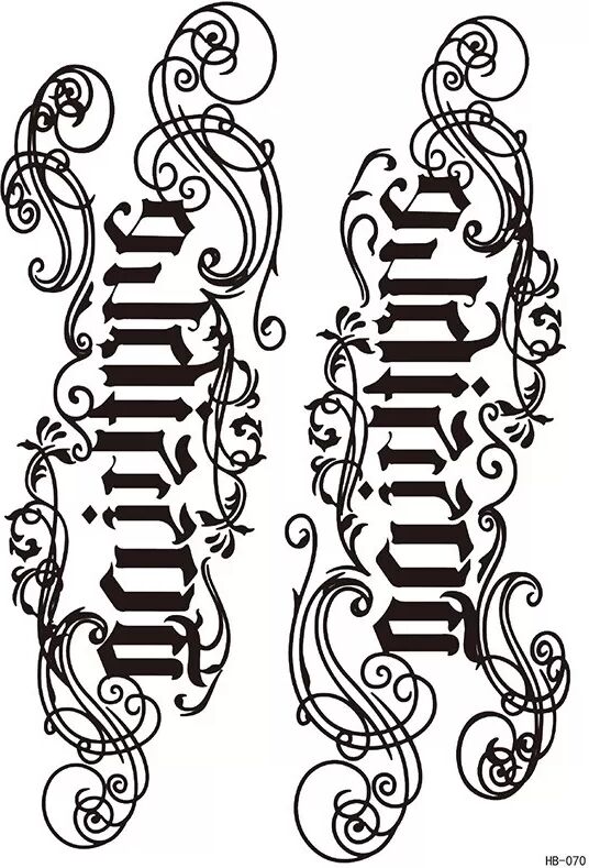 INF Temporäre Tattoo-Armhülle - 5er-Pack Modell 4