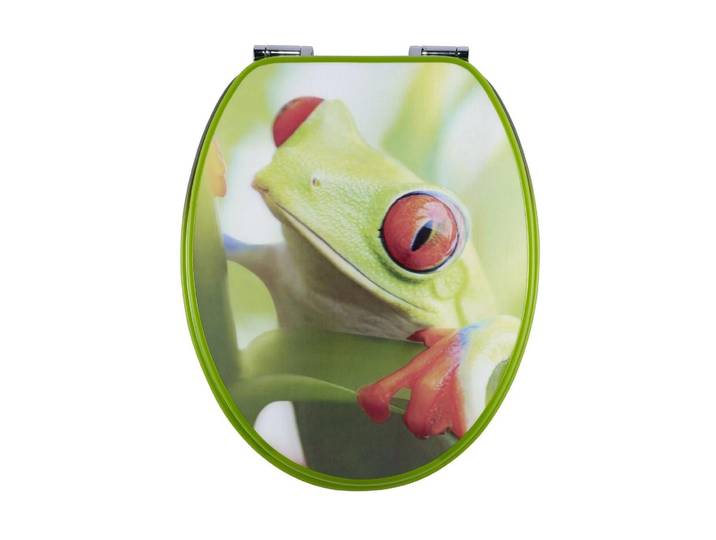 WC-Sitz DIAQUA Paris 3D Frog , bunt (mehrfarbig), B:37,2cm L:47cm, WC-Sitze, WC-Sitz
