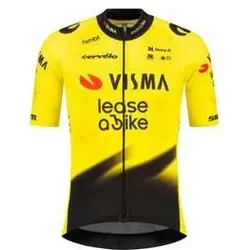 Nimbl, Jungen, Velotrikot, Team Visma Kurzarm-Trikot Lease a Bike Gelb 2026 für Kinder (128), Gelb