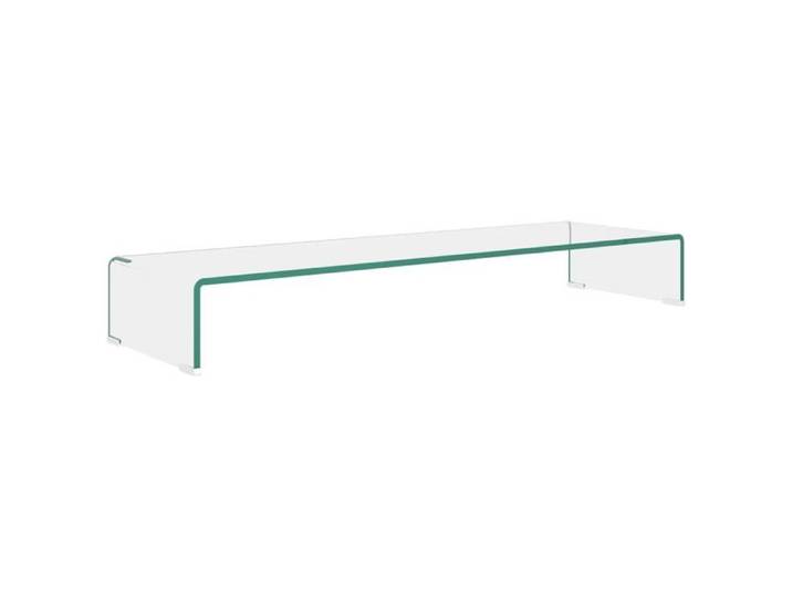 Printemps/été 2025  Meuble TV/pour moniteur - JM - Support TV - 100x30x13 cm verre transparent EU1895