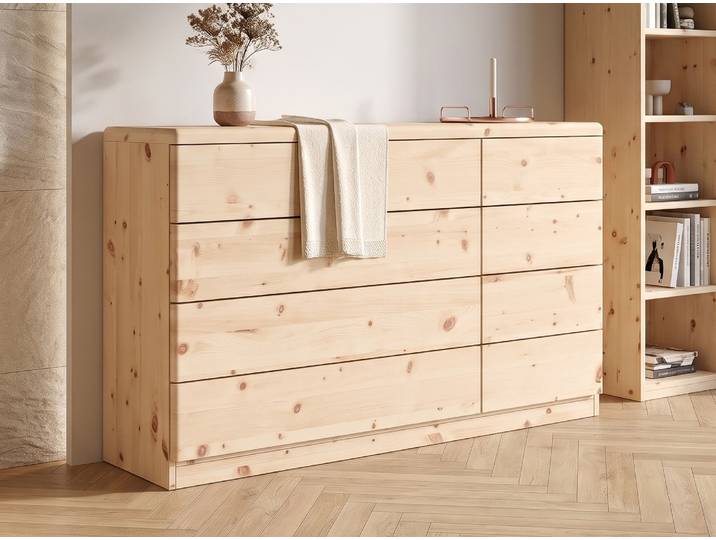 Zirbenkommode „Nora“ 150 cm Massivholz Zirbe