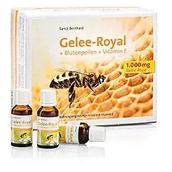 Gelee-Royal + Blütenpollen + Vitamin-E-Trinkfläschchen Monatspackung - 600 ml