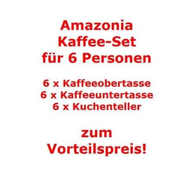 Villeroy & Boch Amazonia Kaffee-Set für 6 Personen / 18 Teile