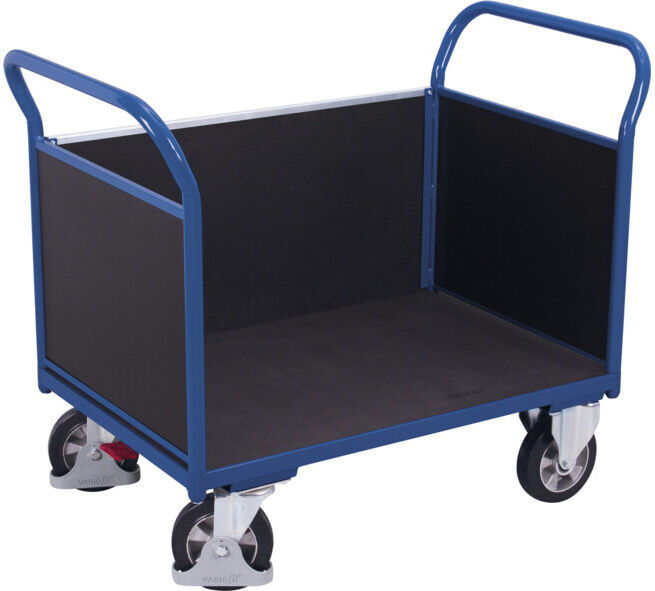 VARIOfit Chariot à trois parois avec plateau contreplaqué 995 × 665 mm (sw-700.322)