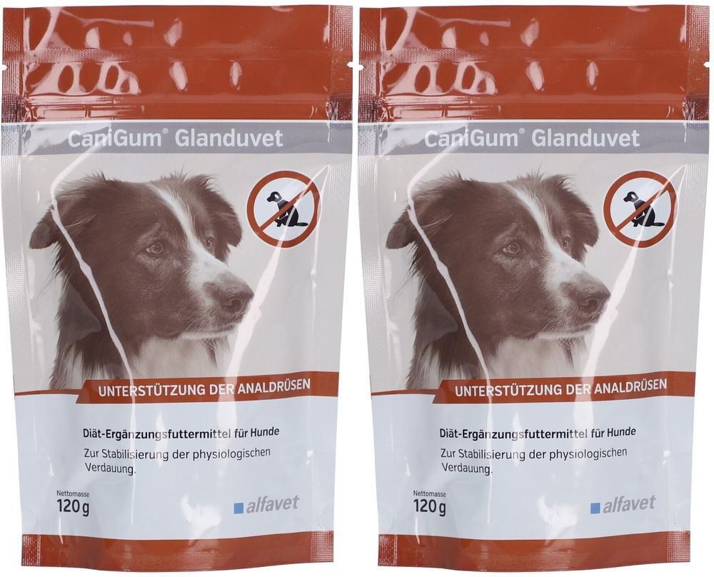 Canigum Glanduvet Diät-Erg.Futterm.Kaudrops f.Hund 2x 2x120 g Kautabletten