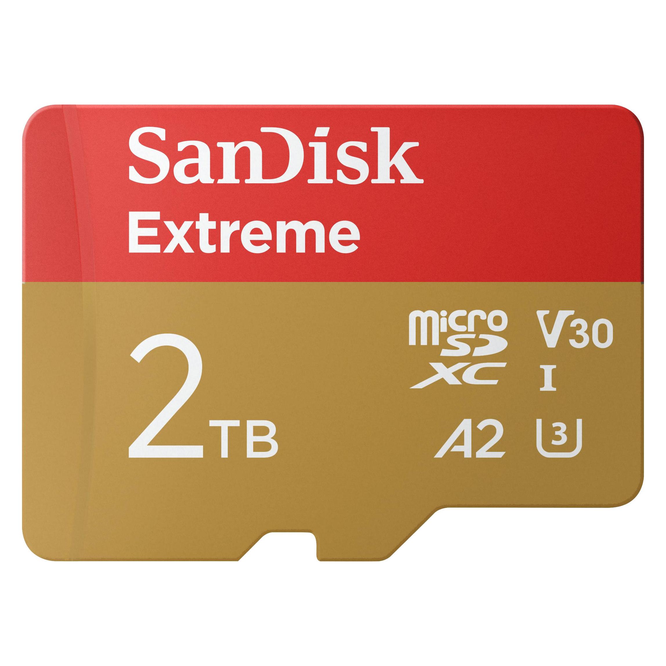Sandisk Extreme UHS-I V30 (2000 GB, microSDXC, U3, UHS-I) (SDSQXAV-2T00-GN6MA)