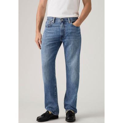 5-Pocket-Jeans LEVI'S "555 RELAXED STRAIGHT", Herren, Gr. 34, Länge 32, blau (timeless blaus lightweight), Denim/Jeans, Obermaterial: 82% Baumwolle, 18% Leinen, relaxed fit, Jeans 5-Pocket-Jeans, Topseller