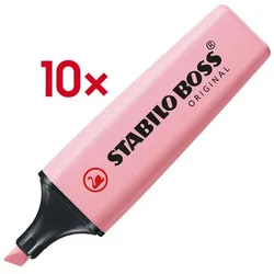 Stabilo 10x Textmarker »BOSS® Original« Pastell rosa