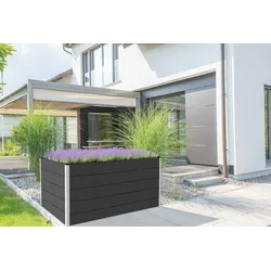 GroJa Solid Stecksystem Hochbeet 150 x 70 x 75 cm Anthrazitgrau Anthrazitgrau