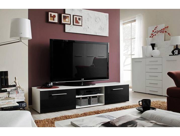 Xlmoebel Wohnwand TV Ständer Sideboard Kommode Modern Holz Design Möbel, Made in Europa