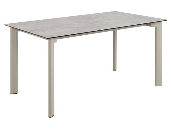 Esstisch ACTONA GROUP Palermo , grau, B:160cm H:75cm T:90cm, Tische, Esstisch, Esstisch, Tischplatte grau Anista rau keramisch, 160x90x75cm