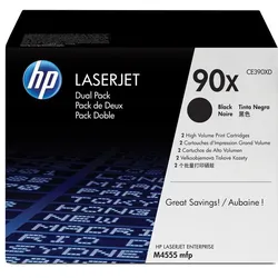 HP Toner 90X schwarz hohe Kapazität, 2er