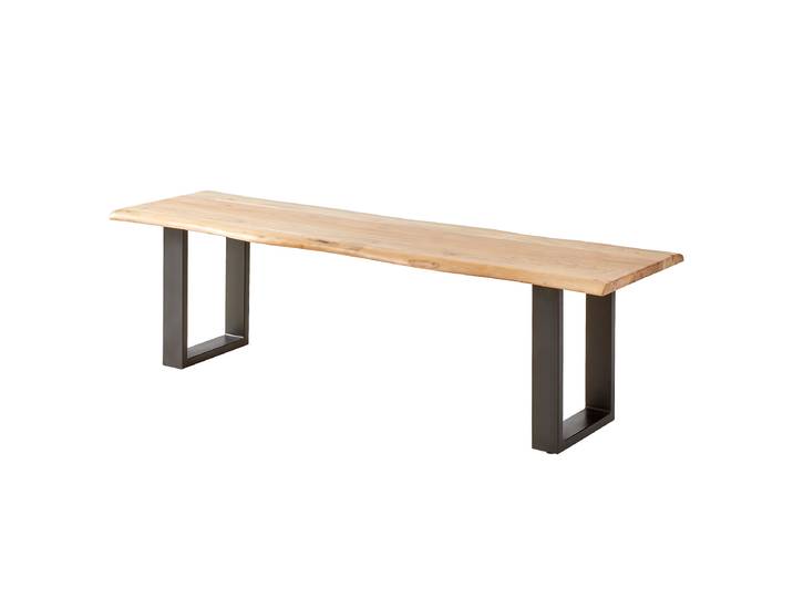 Banc AKAE 140cm Marron/Noir/Acacia brun