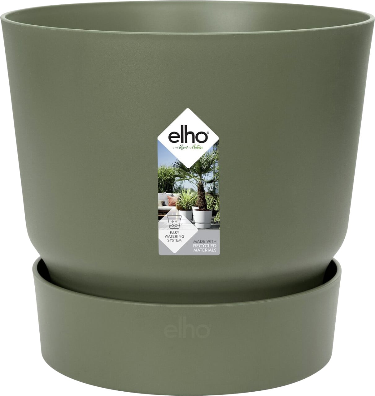 Elho Pflanztopf Greenville Ø 30 x 27,8 cm laubgrün