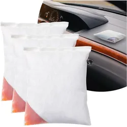 Casativo 3er-Set Wiederverwendbares Auto-Luftentfeuchter-Kissen, 500g, Granulat für 100ml Wasser, Luftentfeuchter, Mehrfarbig