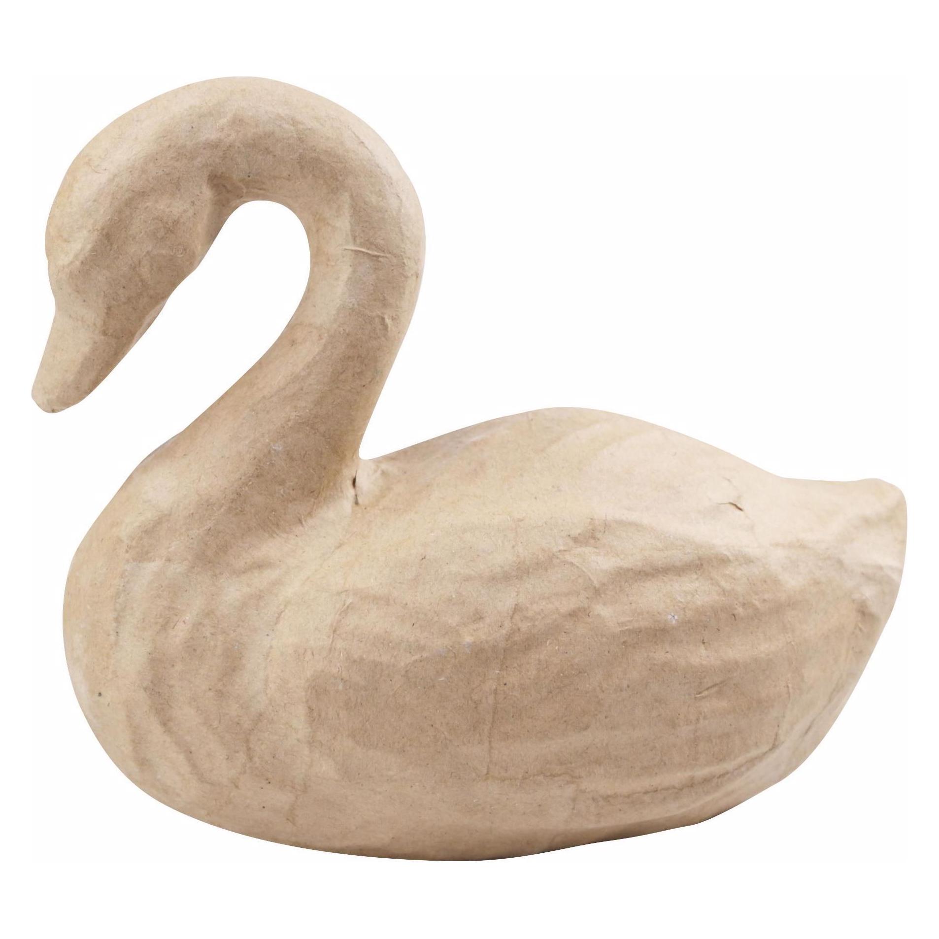 Décopatch Papp-Figuren 8.5 x 16.5 x 14 cm Schwan (SA192C)