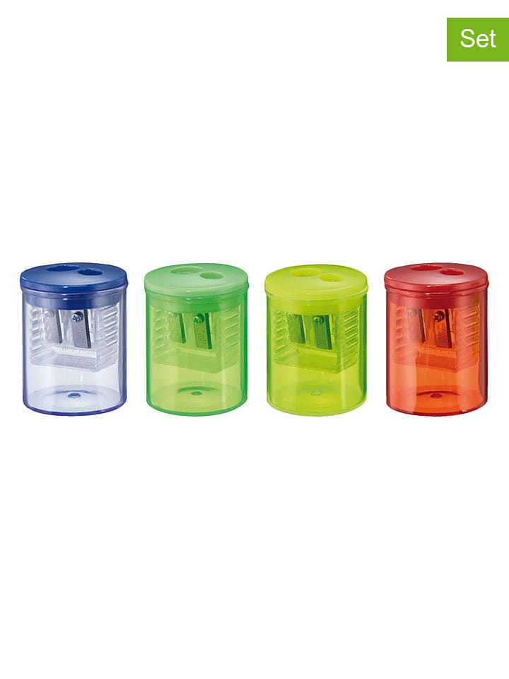 Herlitz 4er-Set: Doppeldosenanspitzer (Überraschungsprodukt) - onesize