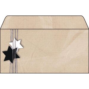 Sigel Weihnachtsumschläge DU079, DIN lang, Christmas Wrapping, ohne Fenster, 50 Stück