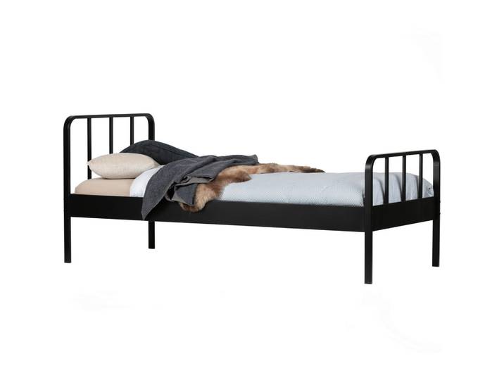 Mid.you Metallbett Mees, Schwarz, Metall, 90x200 cm, Kinderzimmer & Jugendzimmer, Jugendmöbel, Jugendbetten