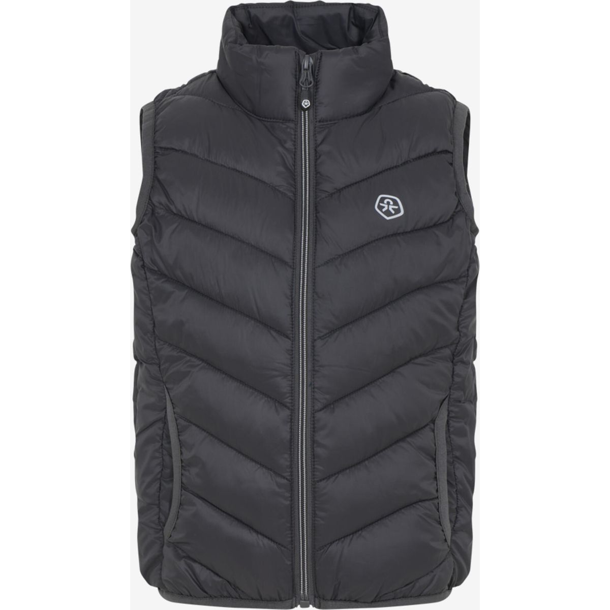 Color Kids Waistcoat Quilted 5438 schwarz-grau (161) 92 5438-161-92