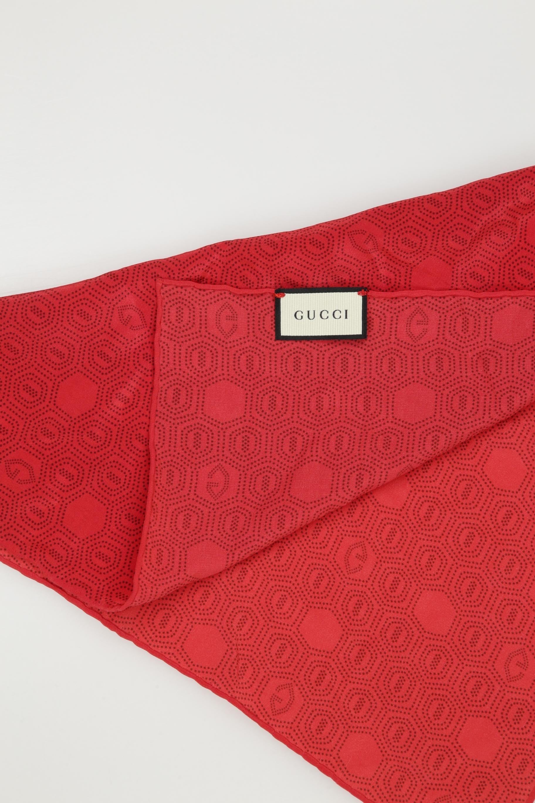 Gucci Damen Schal oder Tuch, Rot, Seide - Second Hand