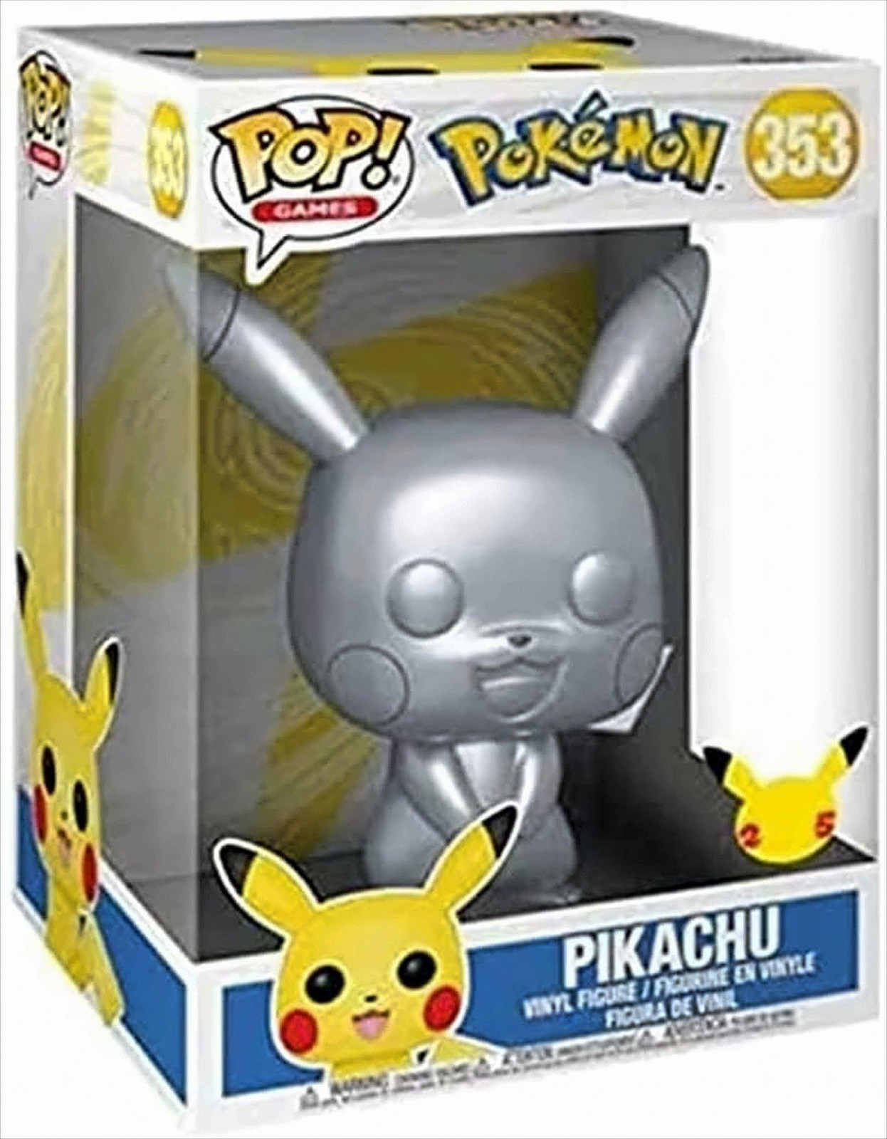 Funko Pop! Pikachu 353 Metallic Vinyl Figuur - Pokémon
