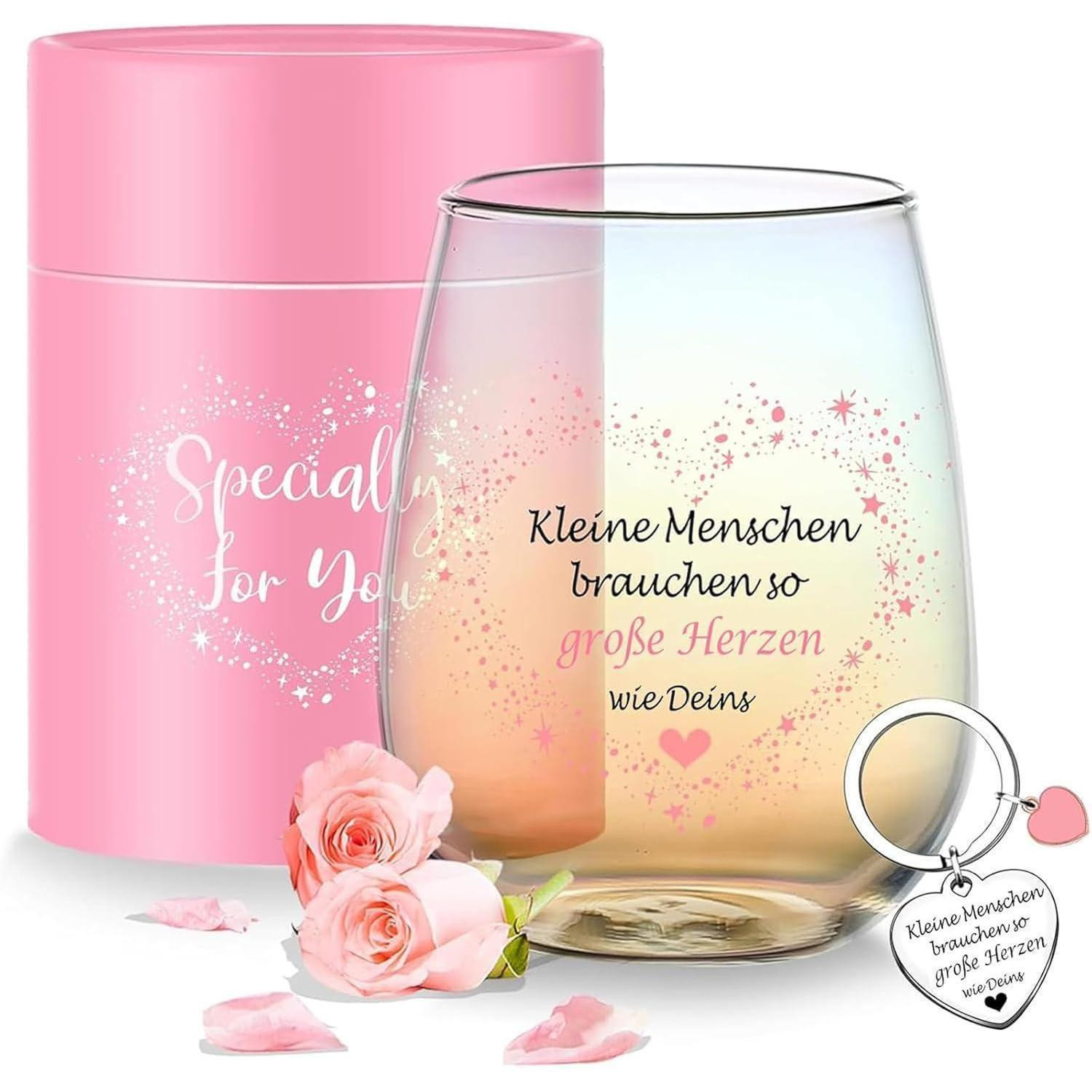 Gepersonaliseerd gegraveerd wijnglas zonder voet van Yalucky, 480 ml
