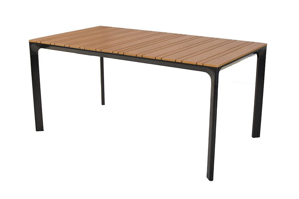 MERXXHANDELS Tisch, rechteckig 156 x 90 cm Stahl mit Kunststoff 16967243