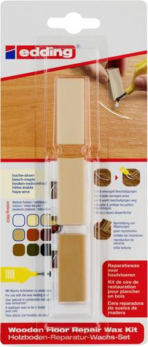 Edding 8902 4-8902-1-4611 Holzboden Reparaturwachsset Buche, Ahorn