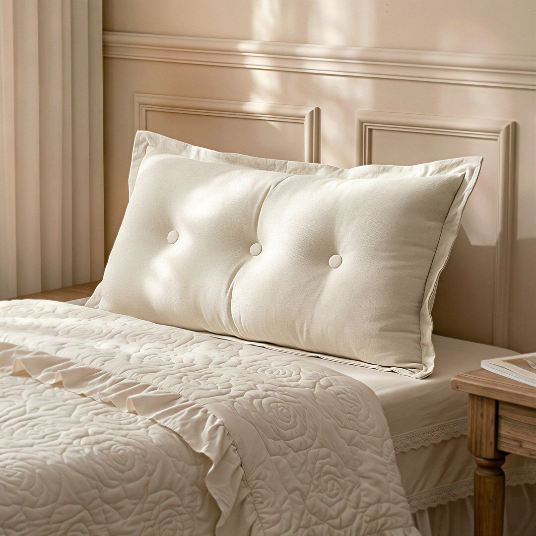 WOWMAX Backrest Pillow White 50cm x 100cm