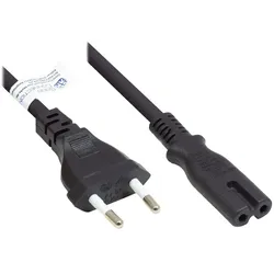 Alcasa P0370-S050 Stromkabel Schwarz 5 m Netzstecker Typ C C7-Koppler