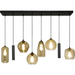 masterlight Pendelleuchte Quinto Glas Grau Rauch