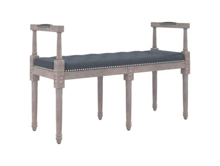 Makastle Sitzbank Dunkelgrau 110x40x70 cm Samt