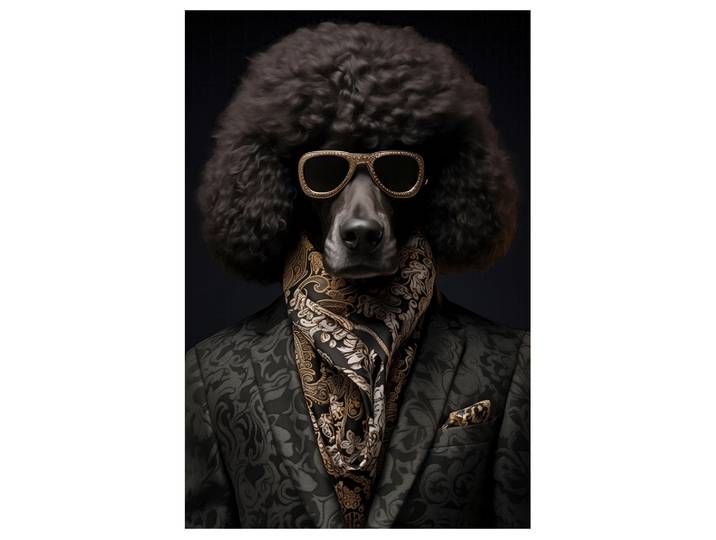 Canvas Stylish Pudel image LAND
