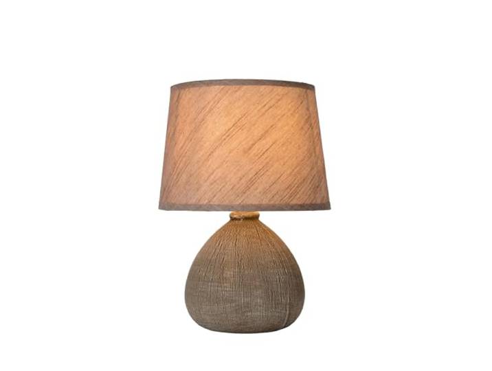 Lucide RAMZI - Tafellamp - Ø 18 cm - 1xE14 - Bruin