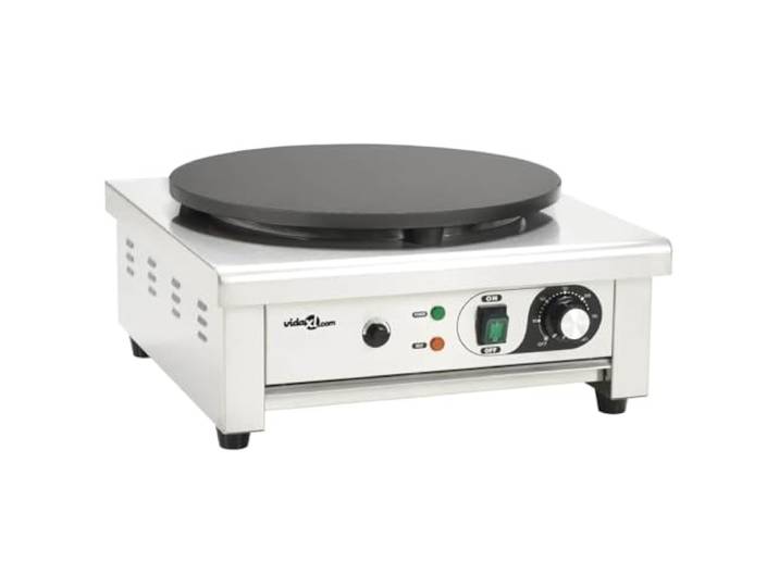 vidaXL Elektrischer Crepe-Maker mit ausziehbarem Tablett 40 cm 3000 W