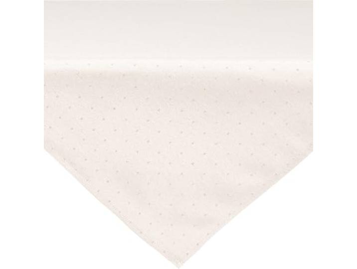 REDBEST Mitteldecke Alcona Jacquard Punkte Creme Größe 80x80 cm - Zeitlose Eleganz, ideal für Festliche Anlässe