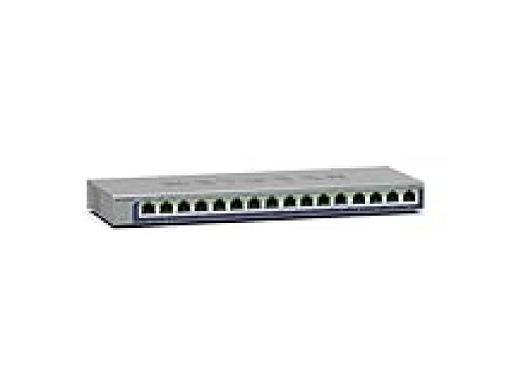 NETGEAR (GS116) Switch Non manageable Ethernet Gigabit 16 Ports – Positionnement sur Un Bureau ou au Mur, et Protection à Vie limitée