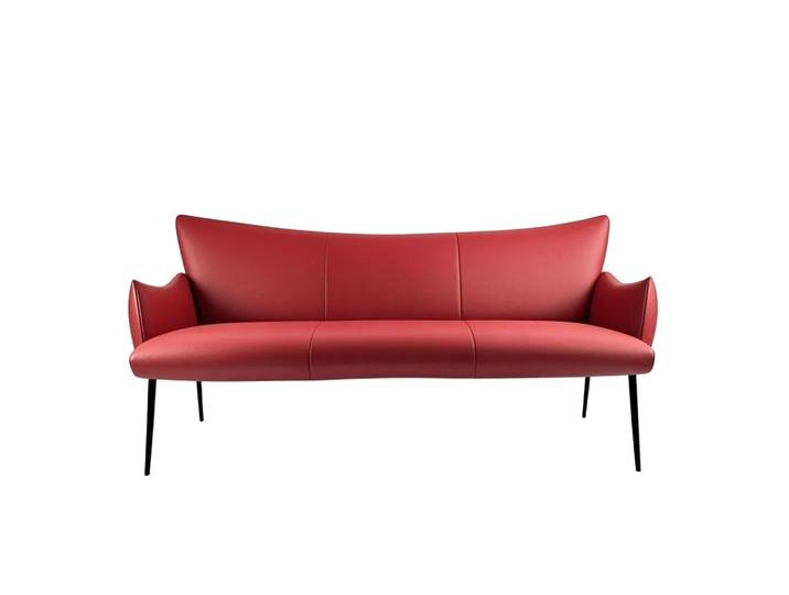 Sitzbank mit Armlehnen 180 cm 3-Sitzer Corte Echtleder
