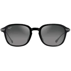Maui Jim KA?OUO ASIAN FIT _ Glänzend Schwarz mit Gunmetal (GS625-02)