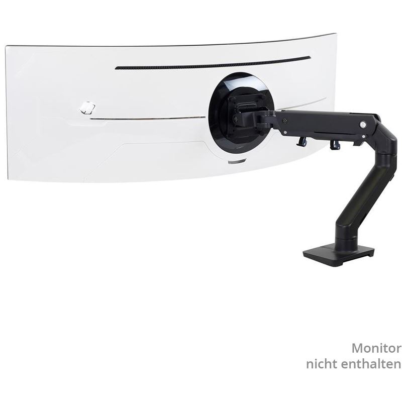 Ergotron HX Desk Monitorarm mit HD-Gelenk bis 49" und 1000R Krümmung schwarz