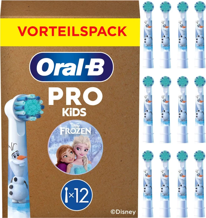 Oral-B Pro Kids Frozen 12er , Aufsteckbürste weiß