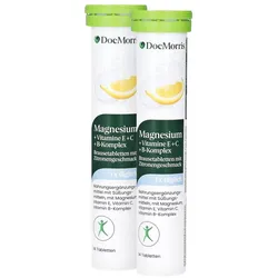 DocMorris Magnesium Brausetabletten Doppelpack 2X14 St