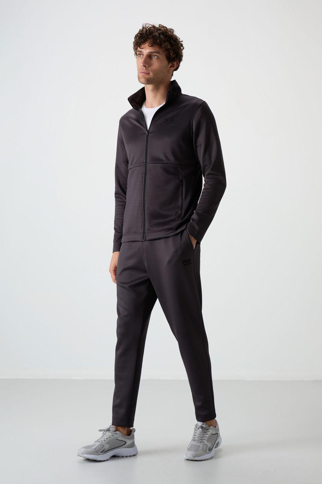 Heren Polyester Scuba Actieve Set Met Ritskraag