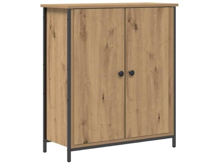 GFMGUEMV Sideboard Artisan-Eiche 70x30x80 cm Holzwerkstoff mit Stahlbeinen Holzwerkstoff, Artisan-Eiche, 70x30x80 cm, Stahlbeine, Stahlgriffe, Esszimmer, Wohnzimmer