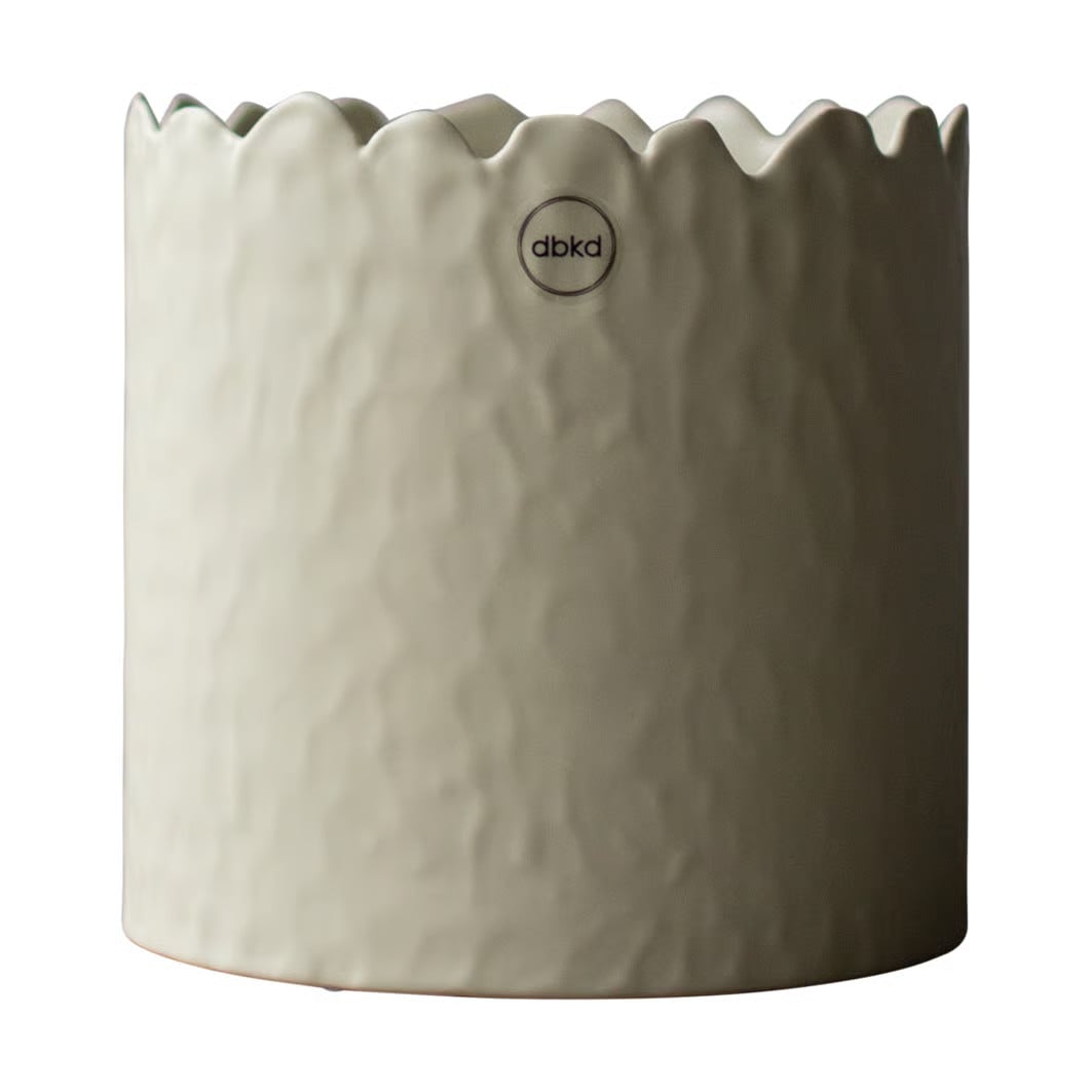 DBKD Flowery pot Creme Ø16 cm